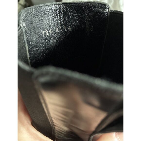 Gucci Authentic Solid Black Leather Block Heel Chelsea Boots 7.5 - Picture 8 of 9